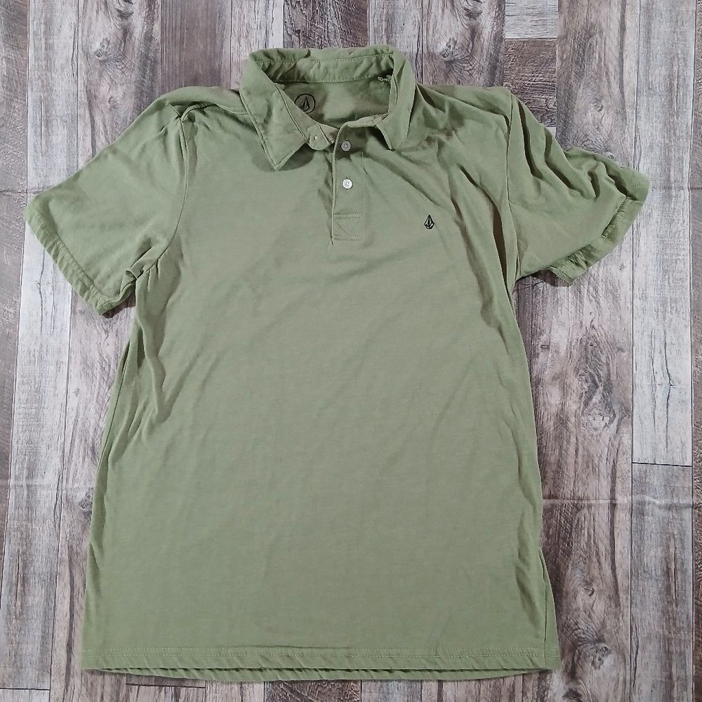 Volcom Green Polo Men Size L